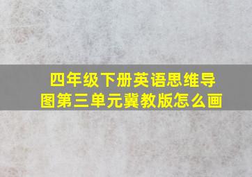 四年级下册英语思维导图第三单元冀教版怎么画