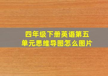 四年级下册英语第五单元思维导图怎么图片