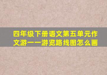 四年级下册语文第五单元作文游一一游览路线图怎么画