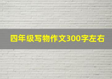 四年级写物作文300字左右