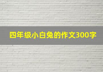 四年级小白兔的作文300字