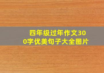 四年级过年作文300字优美句子大全图片