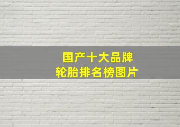 国产十大品牌轮胎排名榜图片