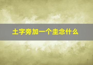 土字旁加一个圭念什么