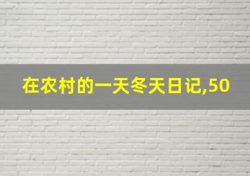 在农村的一天冬天日记,50