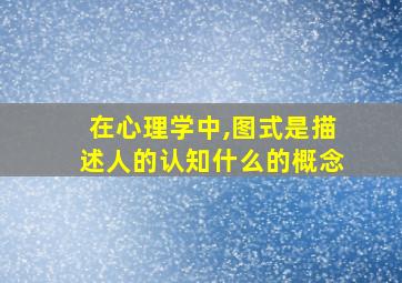 在心理学中,图式是描述人的认知什么的概念