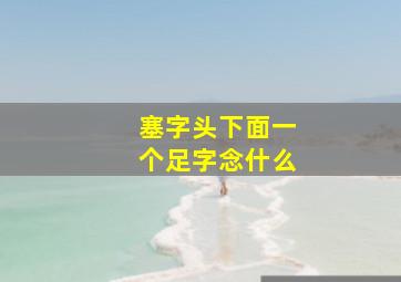 塞字头下面一个足字念什么