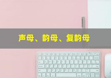 声母、韵母、复韵母