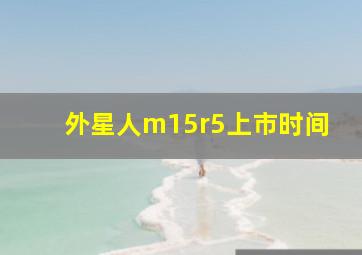 外星人m15r5上市时间