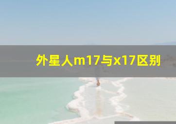 外星人m17与x17区别