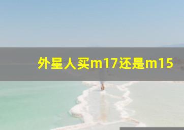 外星人买m17还是m15