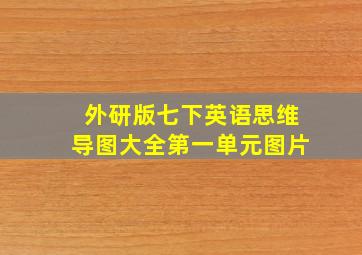 外研版七下英语思维导图大全第一单元图片