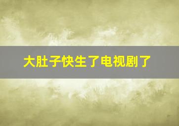 大肚子快生了电视剧了