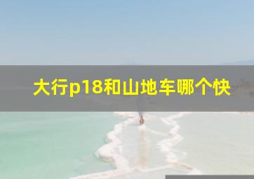 大行p18和山地车哪个快