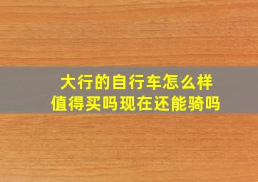 大行的自行车怎么样值得买吗现在还能骑吗