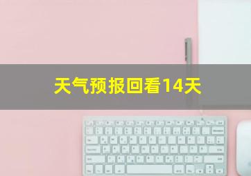 天气预报回看14天