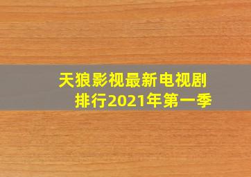 天狼影视最新电视剧排行2021年第一季