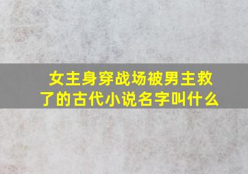 女主身穿战场被男主救了的古代小说名字叫什么