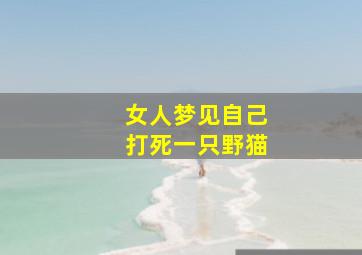 女人梦见自己打死一只野猫