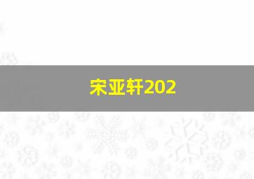 宋亚轩202