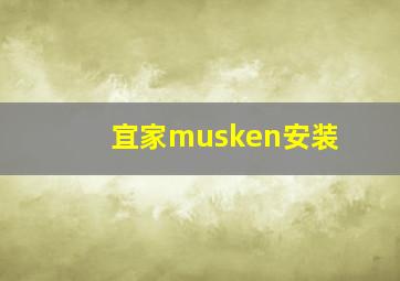 宜家musken安装