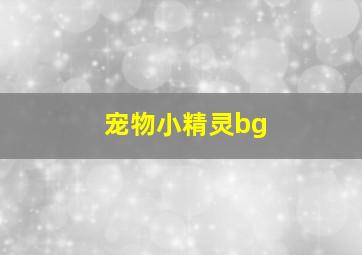 宠物小精灵bg