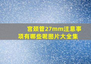 宫颈管27mm注意事项有哪些呢图片大全集