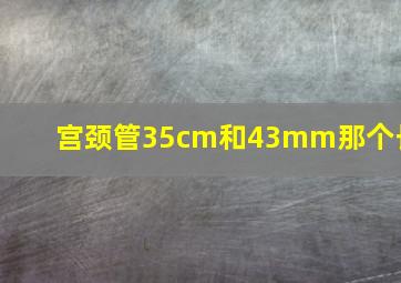 宫颈管35cm和43mm那个长