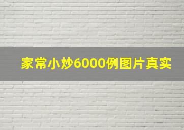 家常小炒6000例图片真实