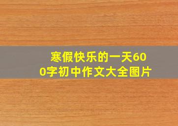 寒假快乐的一天600字初中作文大全图片