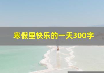 寒假里快乐的一天300字