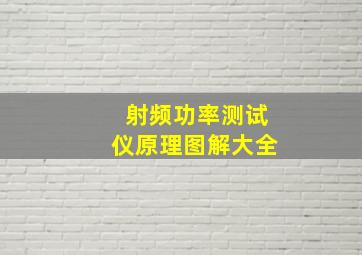 射频功率测试仪原理图解大全