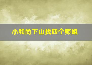 小和尚下山找四个师姐