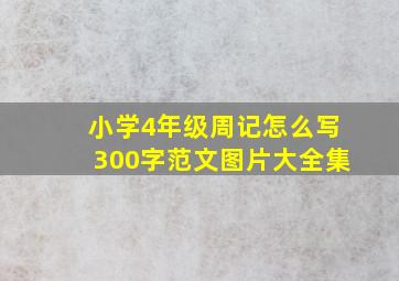 小学4年级周记怎么写300字范文图片大全集