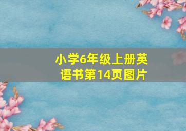 小学6年级上册英语书第14页图片