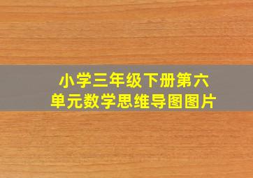 小学三年级下册第六单元数学思维导图图片