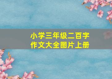 小学三年级二百字作文大全图片上册