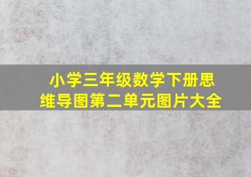 小学三年级数学下册思维导图第二单元图片大全