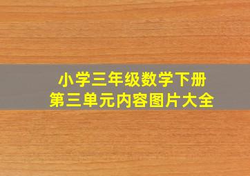 小学三年级数学下册第三单元内容图片大全