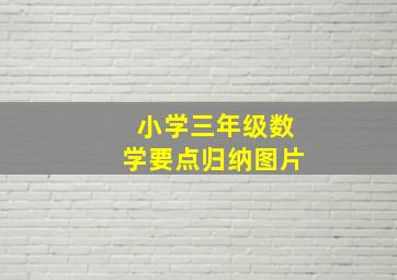 小学三年级数学要点归纳图片