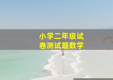 小学二年级试卷测试题数学