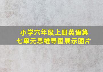 小学六年级上册英语第七单元思维导图展示图片