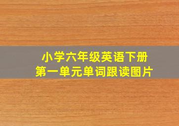 小学六年级英语下册第一单元单词跟读图片