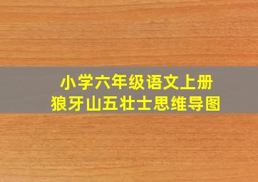 小学六年级语文上册狼牙山五壮士思维导图