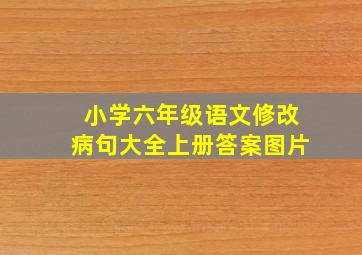 小学六年级语文修改病句大全上册答案图片