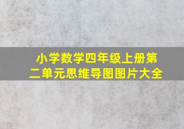 小学数学四年级上册第二单元思维导图图片大全