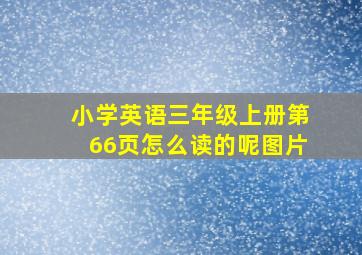 小学英语三年级上册第66页怎么读的呢图片