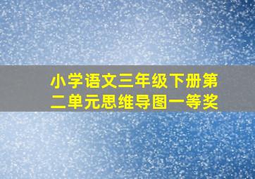 小学语文三年级下册第二单元思维导图一等奖