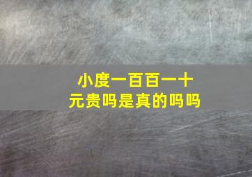 小度一百百一十元贵吗是真的吗吗