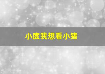 小度我想看小猪